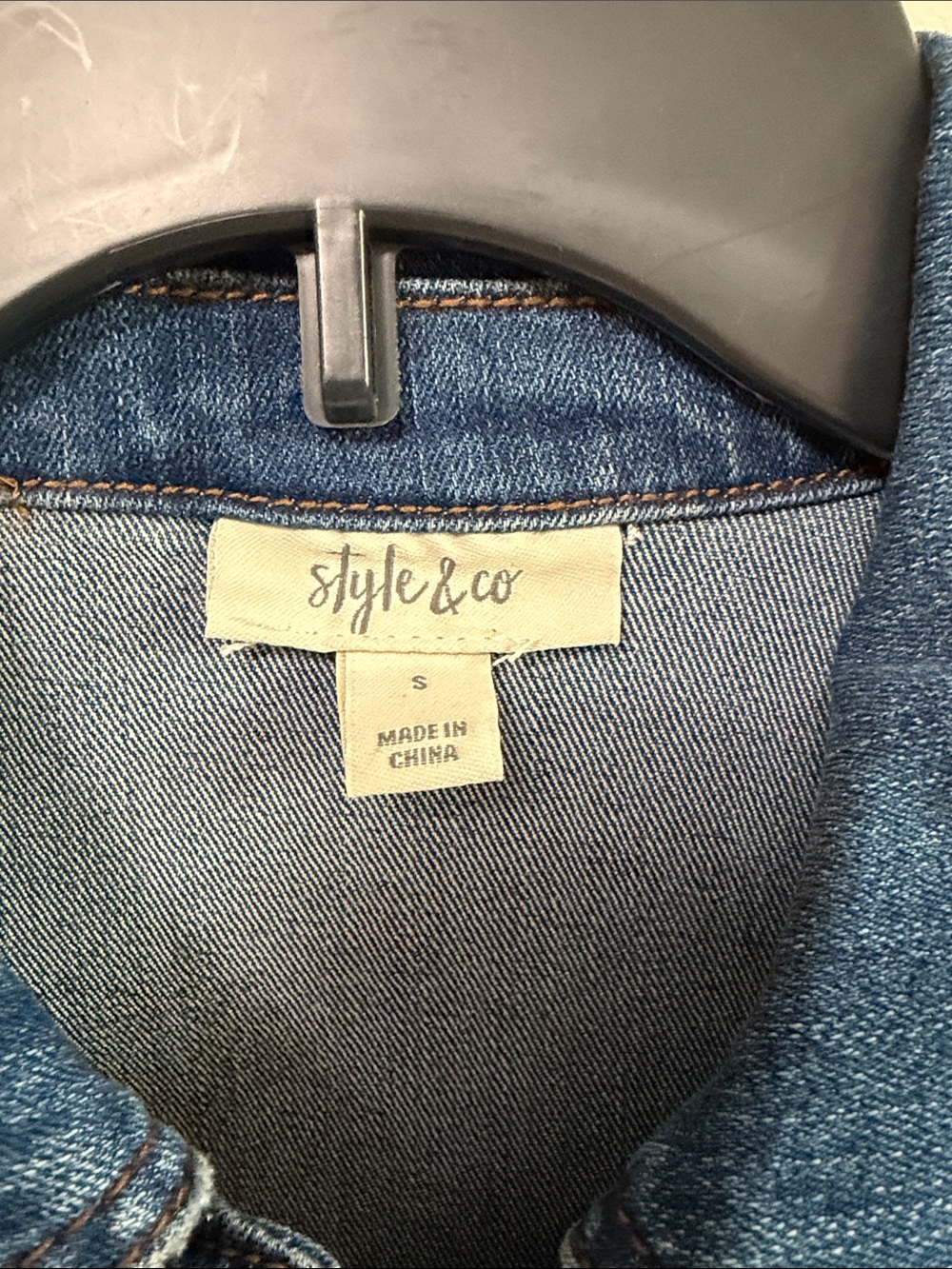 Style & Co. Medium Blue Denim Jacket - Picture 4 of 6